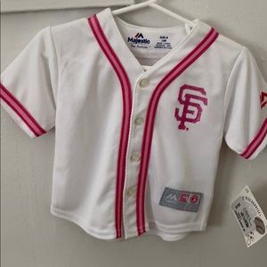 Baby girl SF Giants jersey shirt